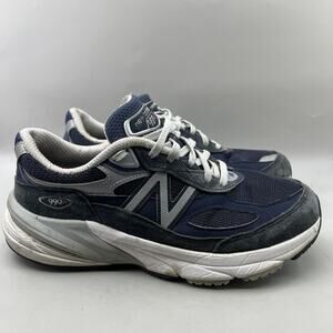 New Balance 990v6 Running Shoes Women Size 8 D Blue Suede Comfort USA Sneakers